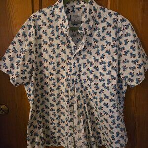 GoodFellow & CO Men's XL slim roller skate button down cotton blend